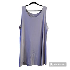 LOGO Gray Sleeveless Tank Top 3X